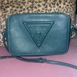Green crossbody guess bag